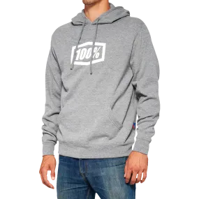 100% Icon Pullover Hoodie - Gray - Medium 20029-00016