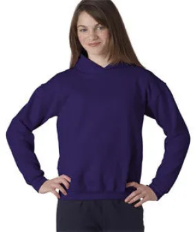 18500B Gildan Youth Heavy BlendHooded Sweatshirt Purple
