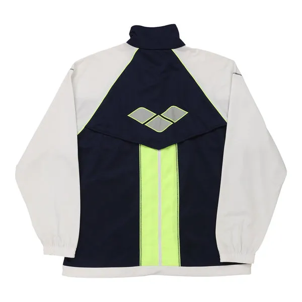 1980's Arena Track Jacket - Large Block Colour Polyester