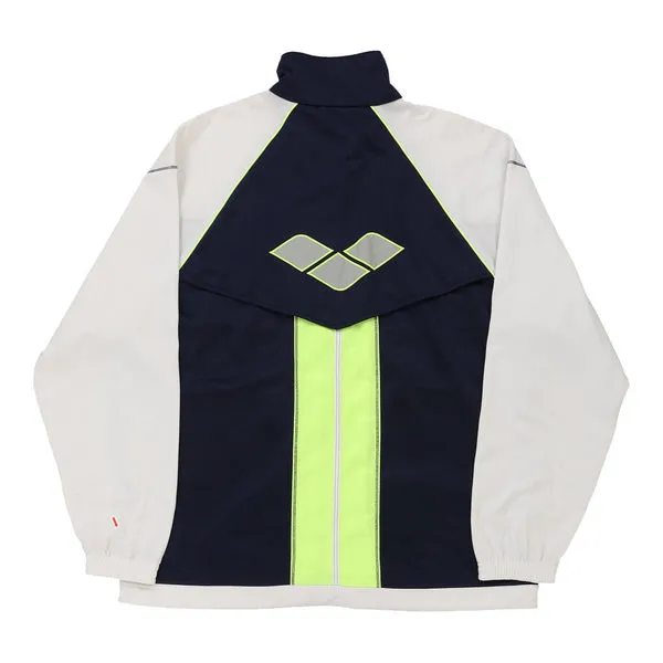 1980's Arena Track Jacket - Large Block Colour Polyester