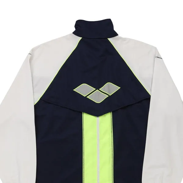 1980's Arena Track Jacket - Large Block Colour Polyester
