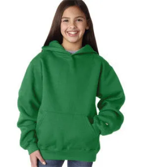 2254 Badger Youth Hooded Sweatshirt Kelly Green