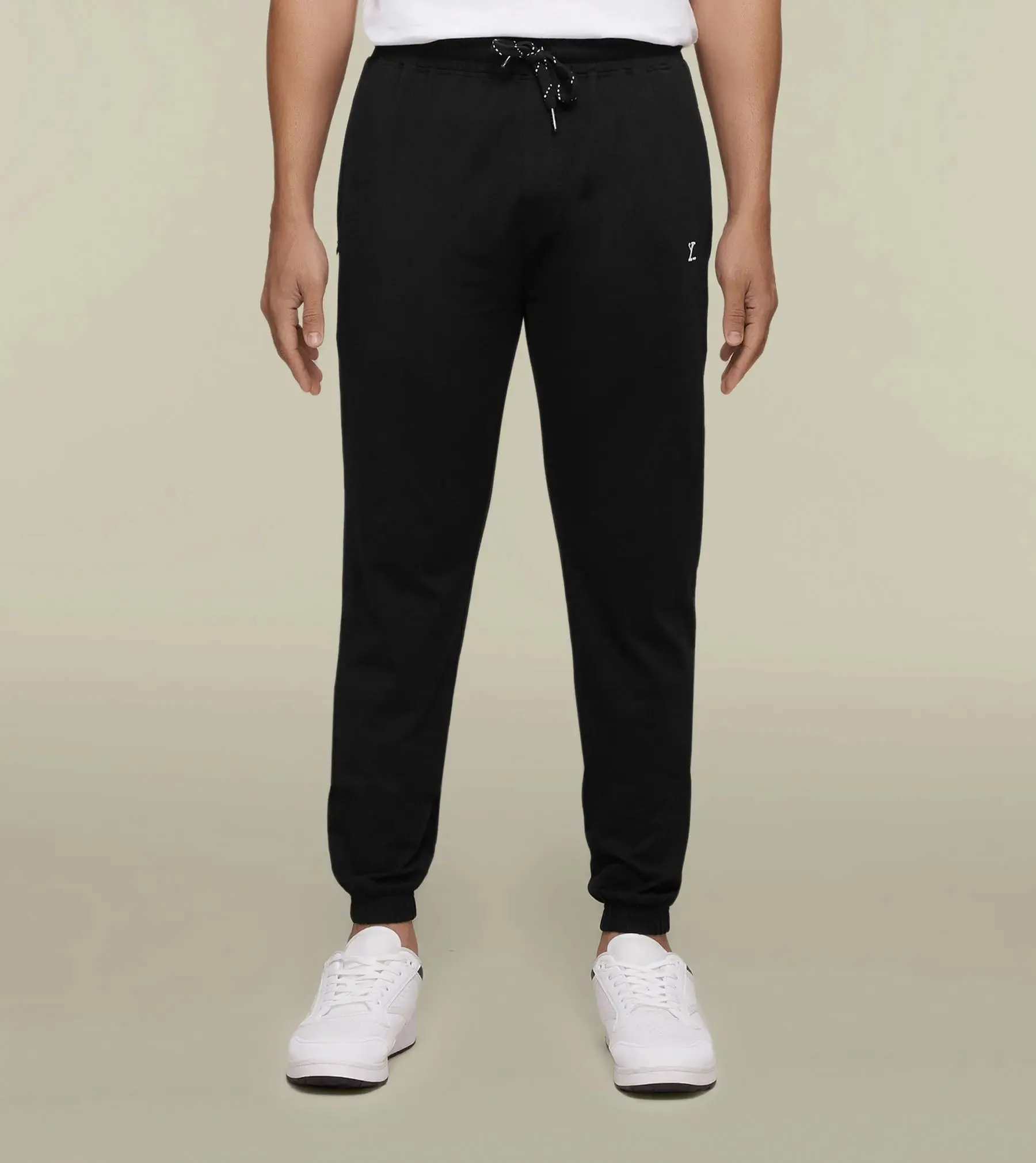 Ace Modal-Cotton Joggers Pitch Black