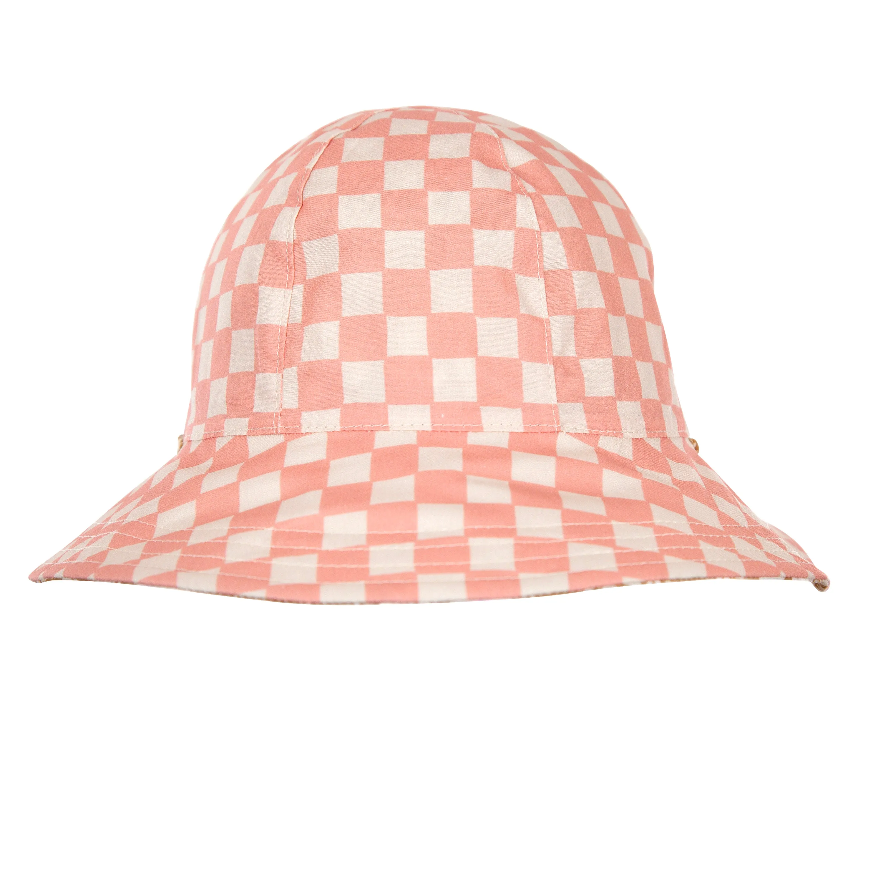 Acorn Daisy Chain Wide Brim Reversible Sunhat Gold, Cream and Pink