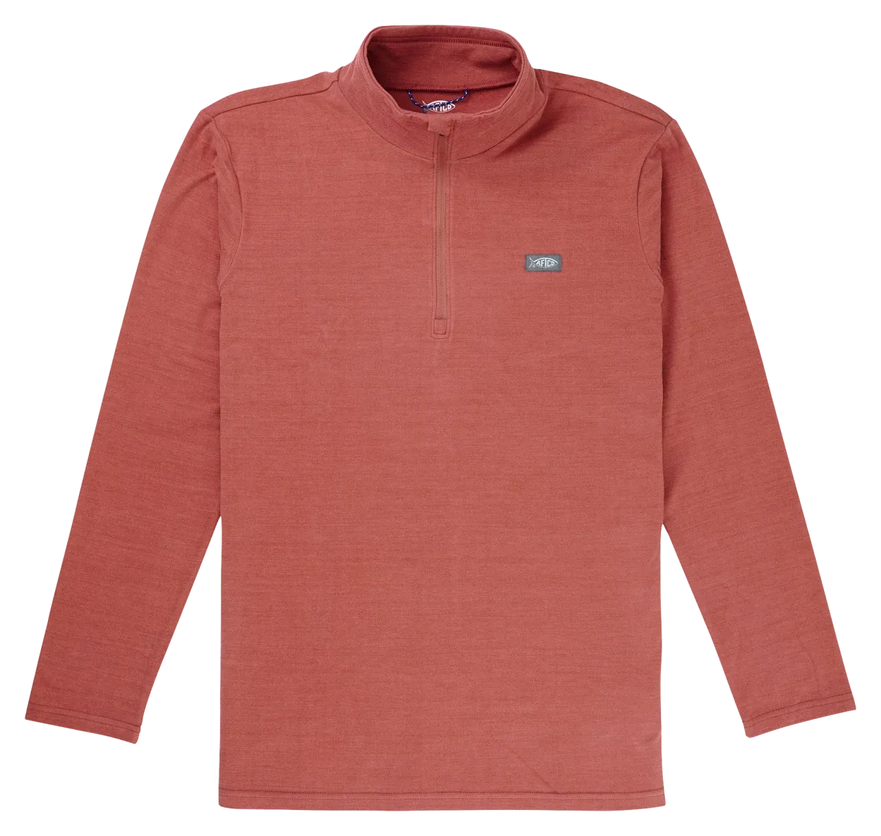 AFTCO Sentinel 1/4 Zip Fleece Pullover- Redwater Heather