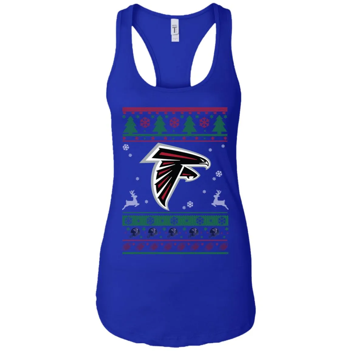 Atlanta Falcons Logo Football Teams Ugly Christmas Sweater Women Tank