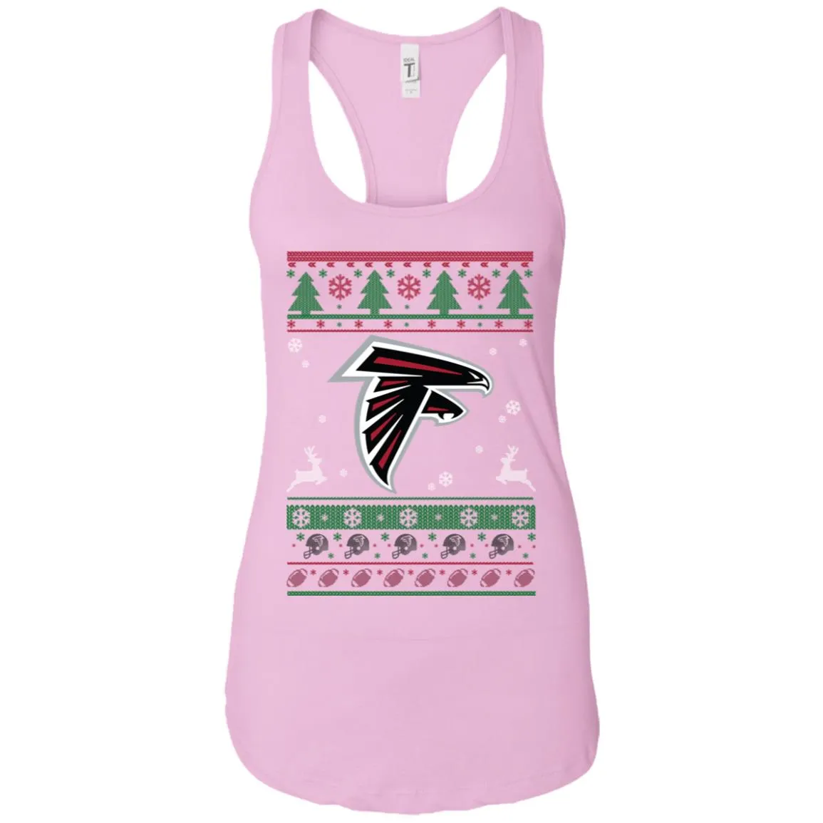 Atlanta Falcons Logo Football Teams Ugly Christmas Sweater Women Tank