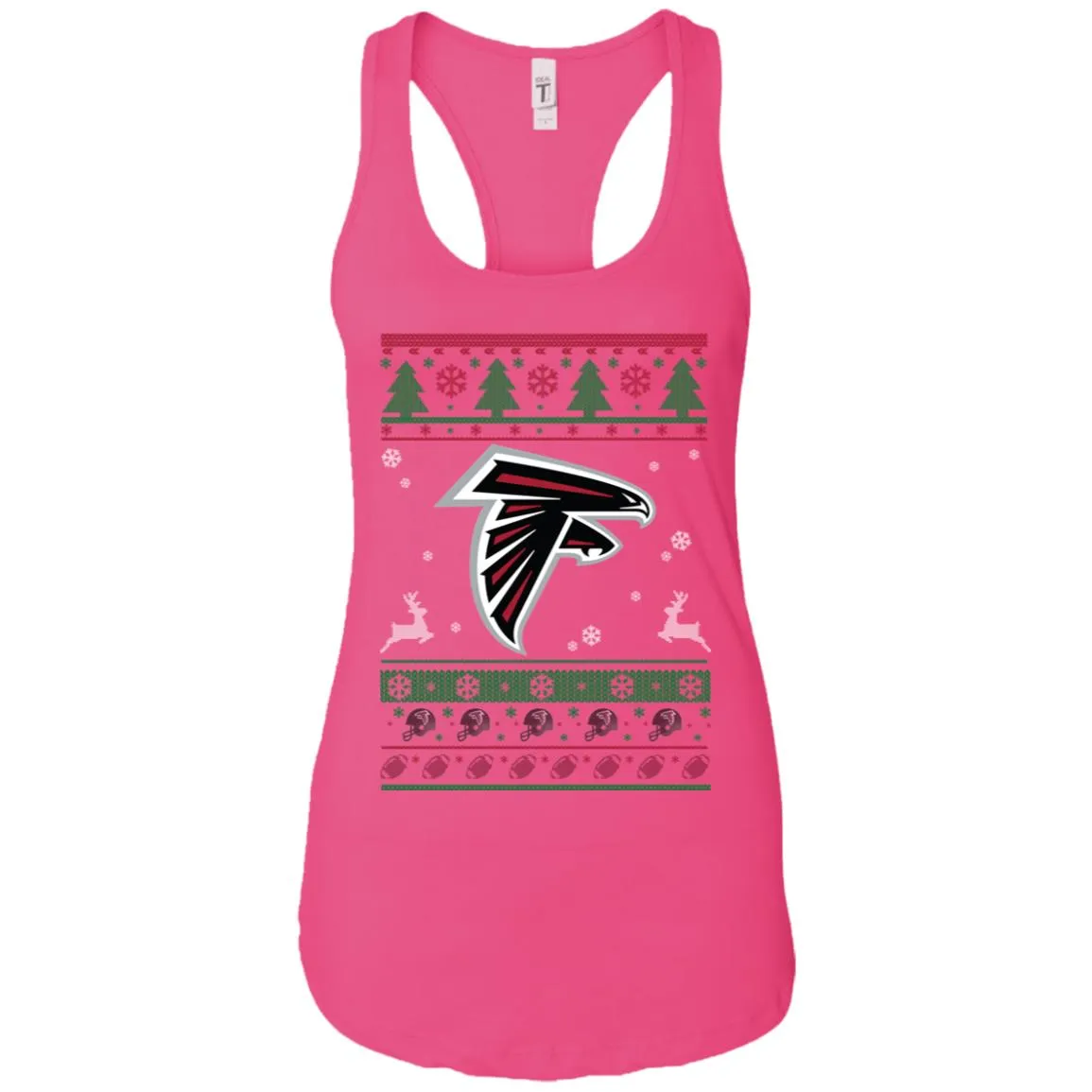 Atlanta Falcons Logo Football Teams Ugly Christmas Sweater Women Tank