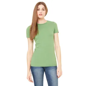 Bella   Canvas Women's Heather Green Jersey Short-Sleeve T-Shirt