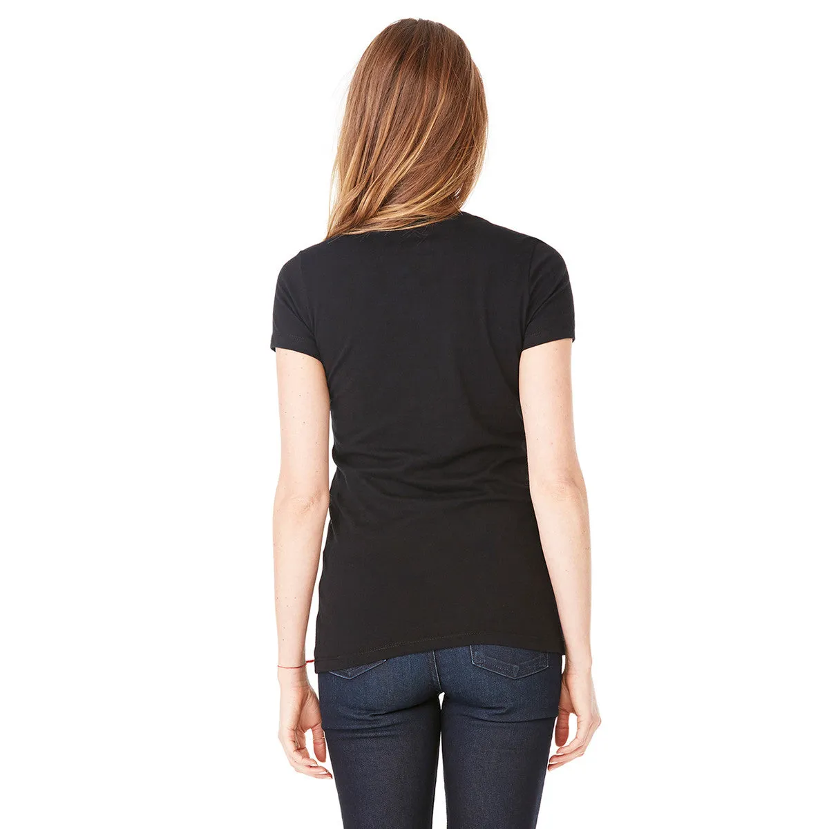 Bella   Canvas Women's Solid Black Triblend Short-Sleeve T-Shirt