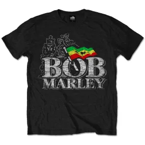 Bob Marley | Official Band T-Shirt | Distressed Logo