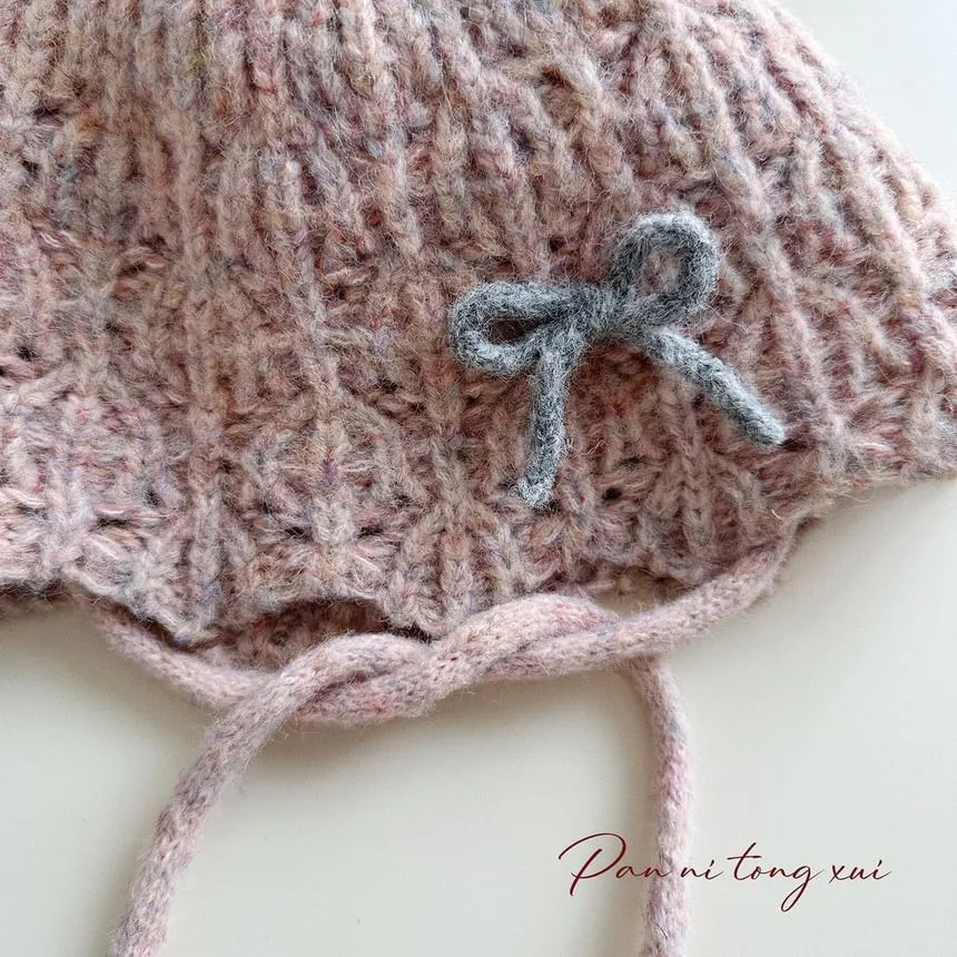 Bow Knit Bucket Hat