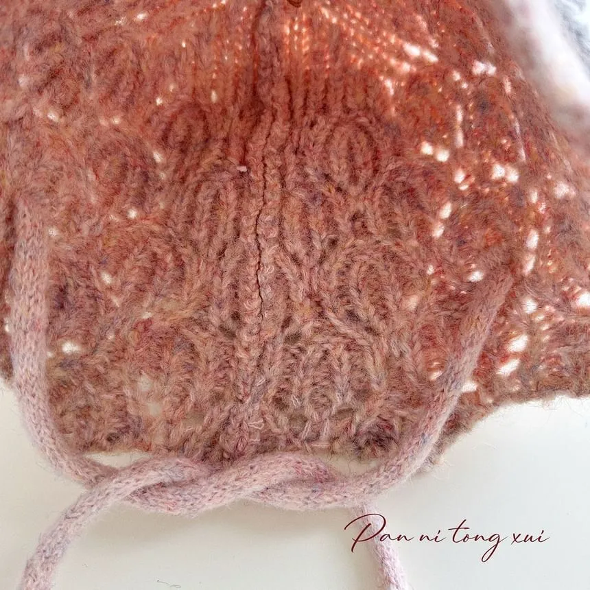 Bow Knit Bucket Hat