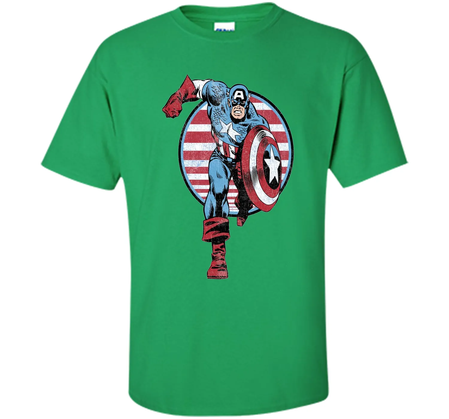 Captain America Charge Graphic T-Shirt