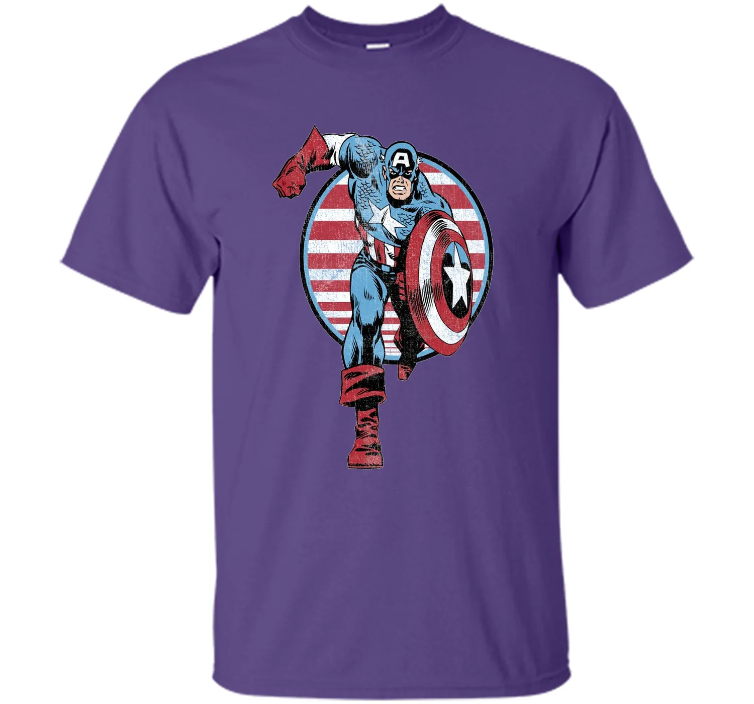 Captain America Charge Graphic T-Shirt