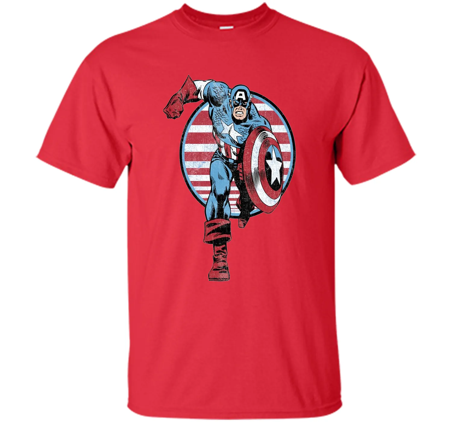Captain America Charge Graphic T-Shirt