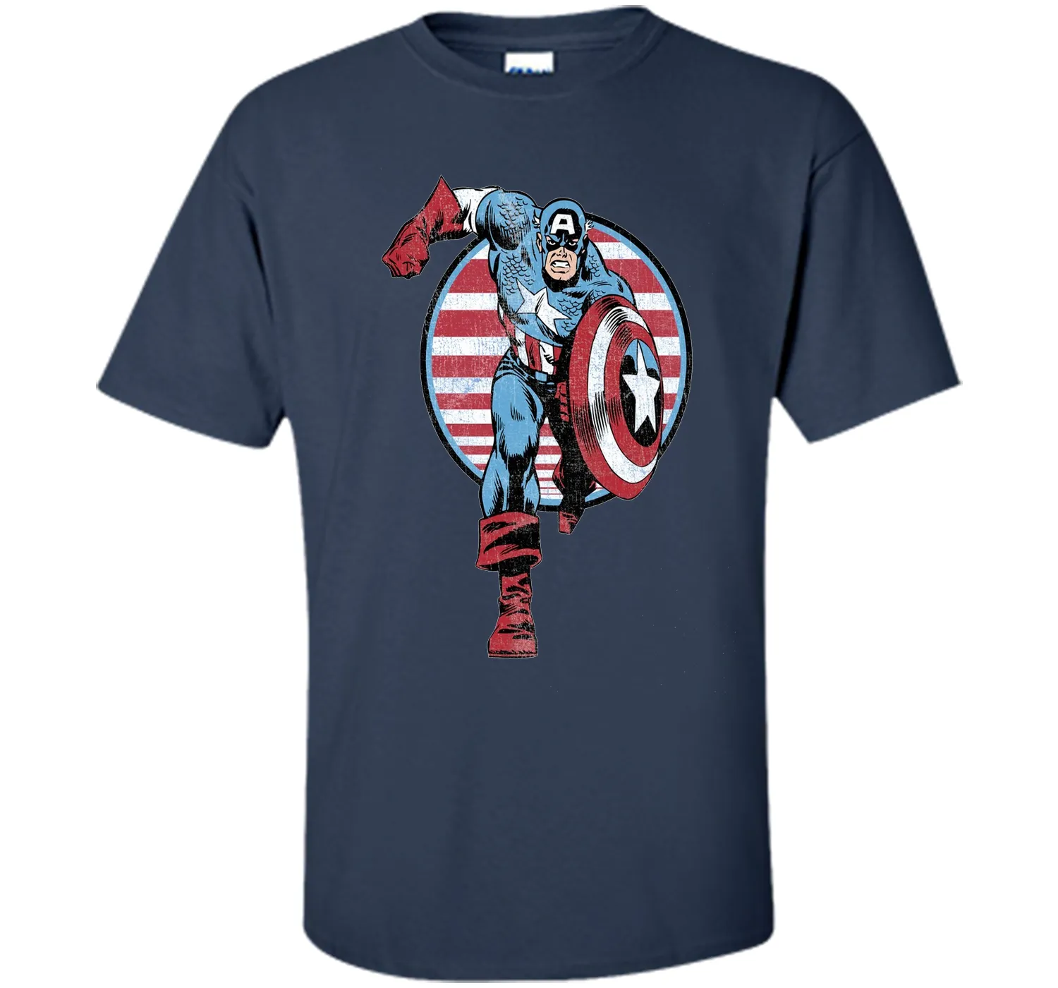 Captain America Charge Graphic T-Shirt