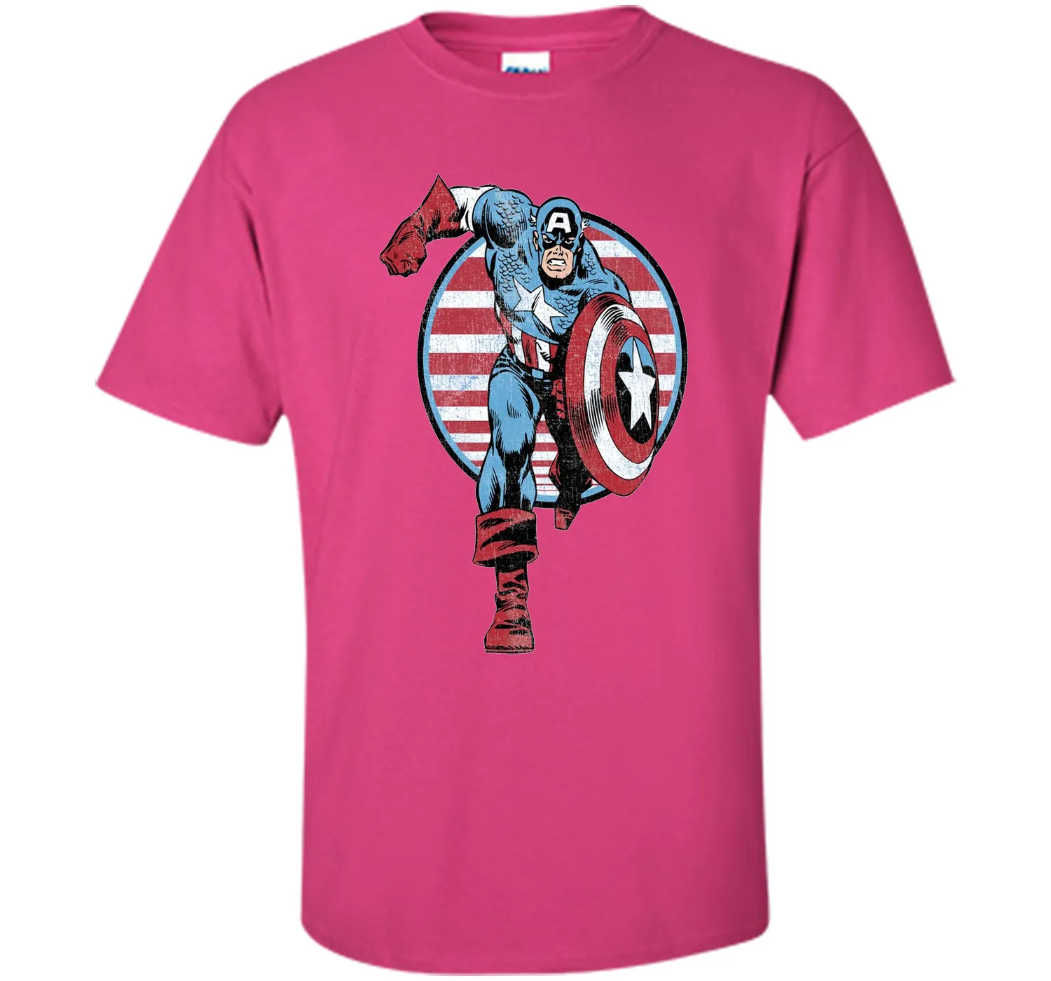 Captain America Charge Graphic T-Shirt