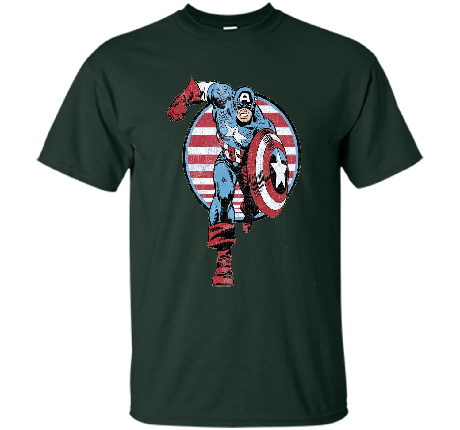 Captain America Charge Graphic T-Shirt
