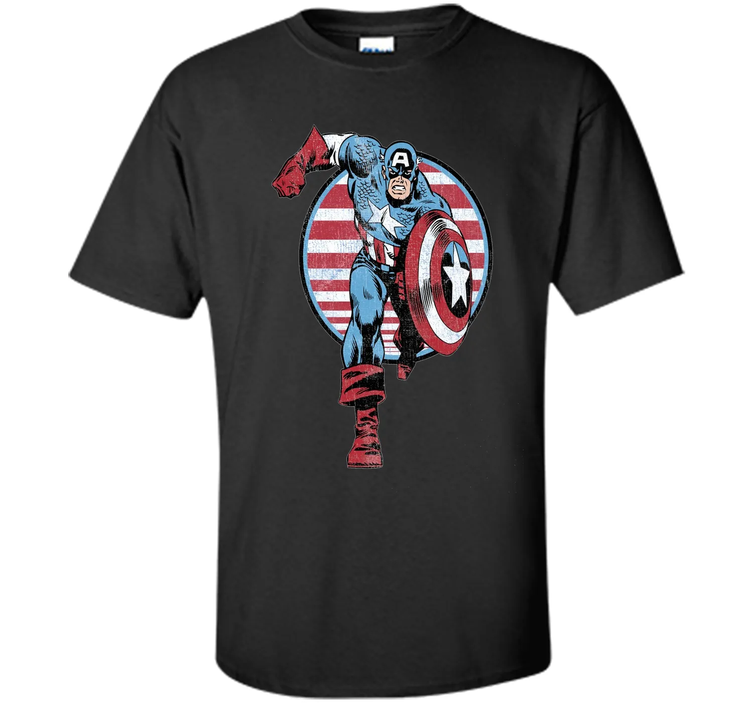 Captain America Charge Graphic T-Shirt