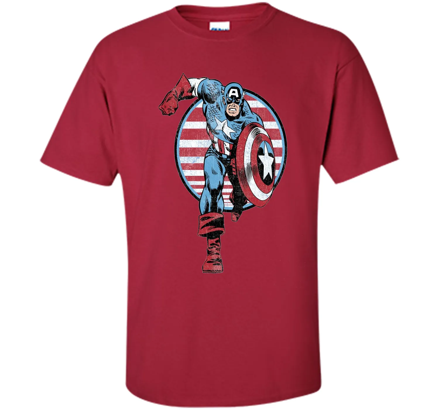 Captain America Charge Graphic T-Shirt