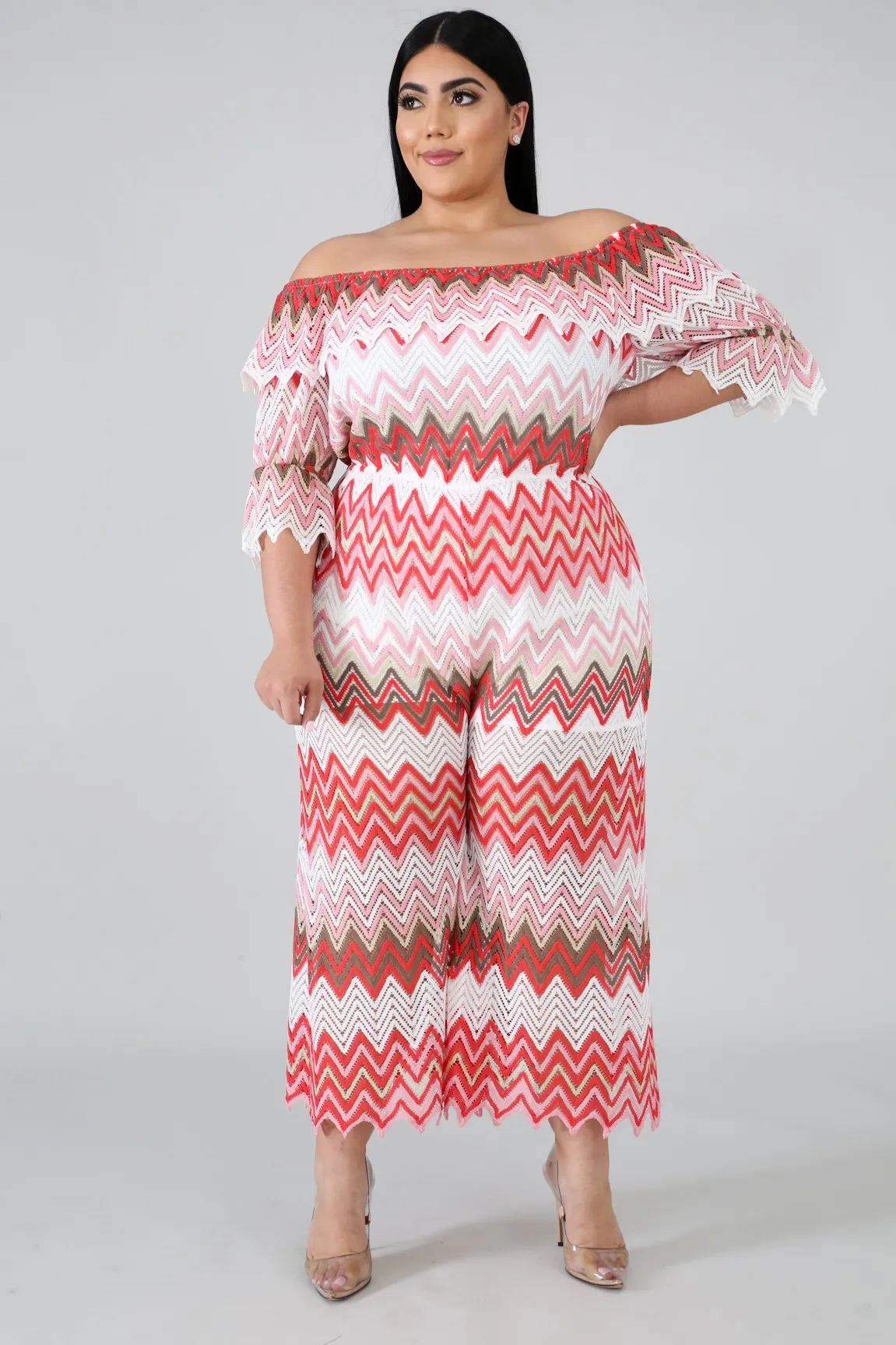 Chevron Lace Jumper