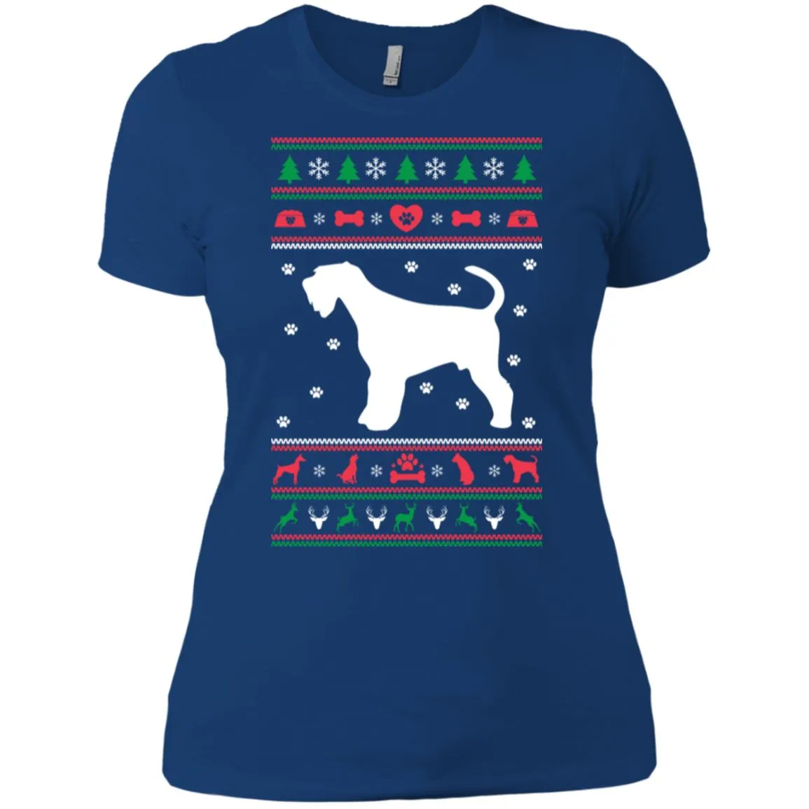 Christmas Airedale Dog Women T-Shirt
