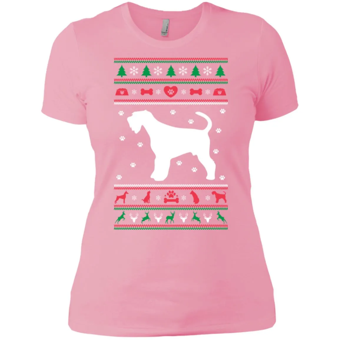 Christmas Airedale Dog Women T-Shirt
