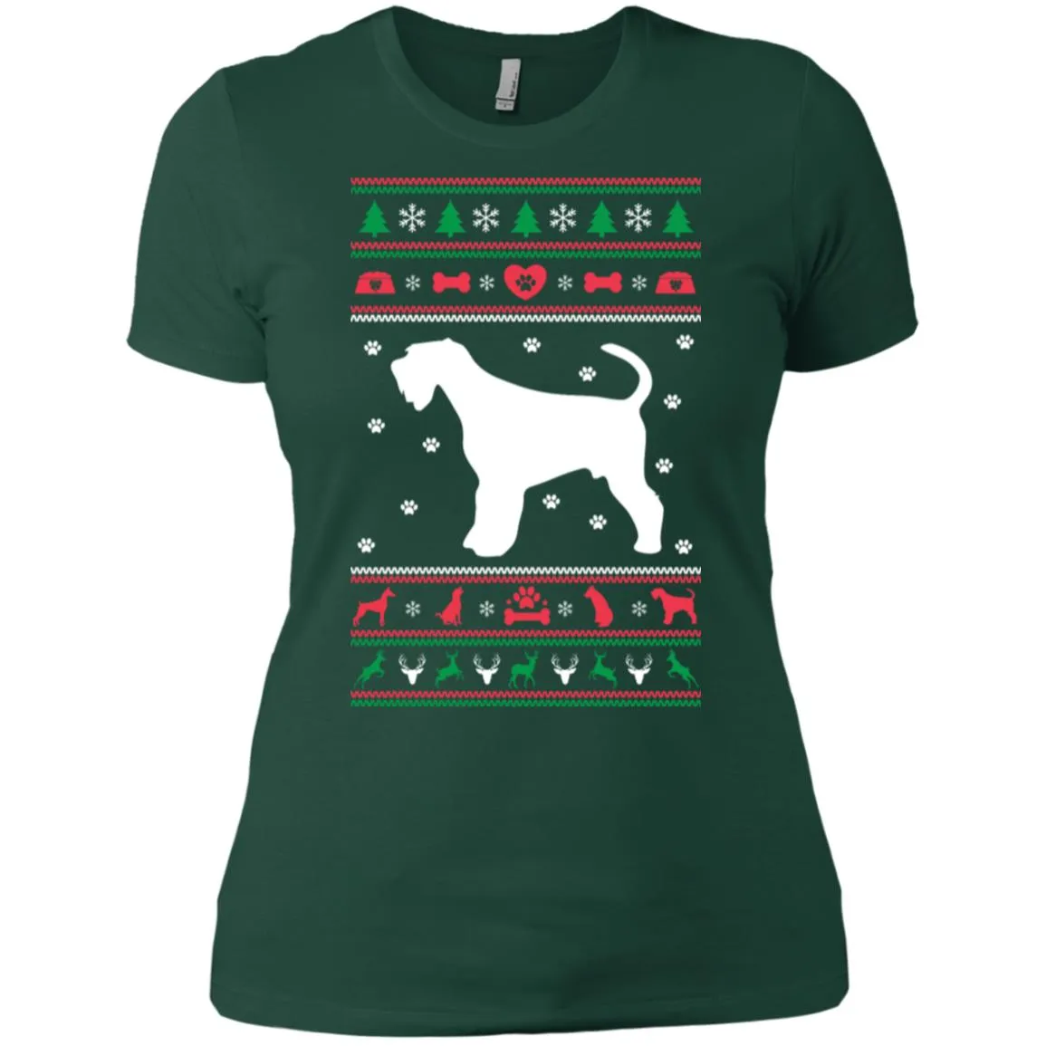 Christmas Airedale Dog Women T-Shirt