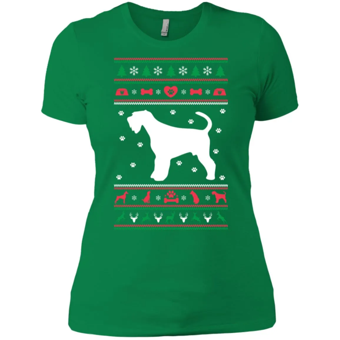 Christmas Airedale Dog Women T-Shirt