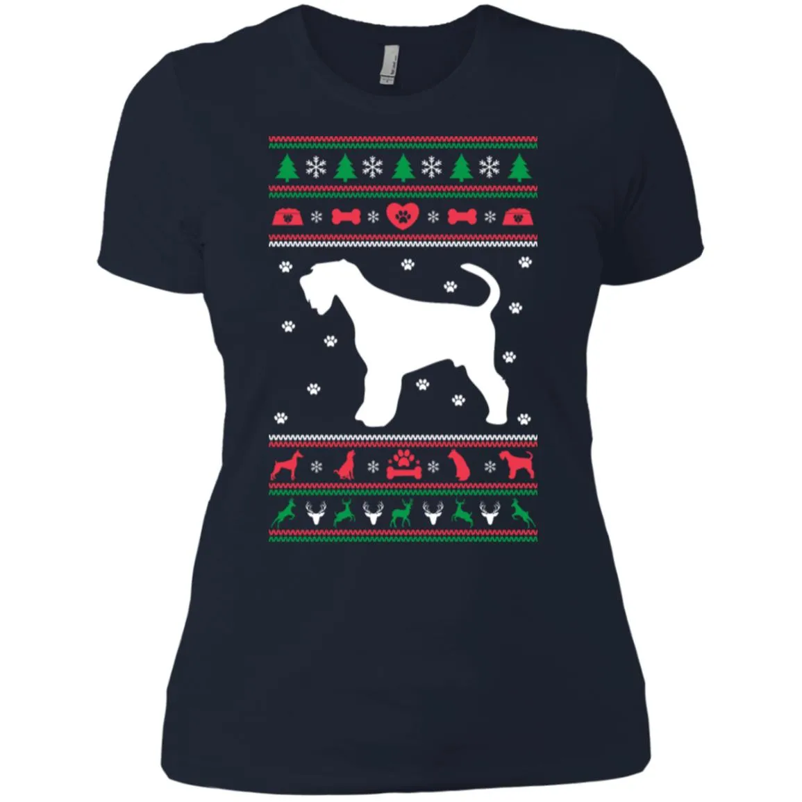 Christmas Airedale Dog Women T-Shirt