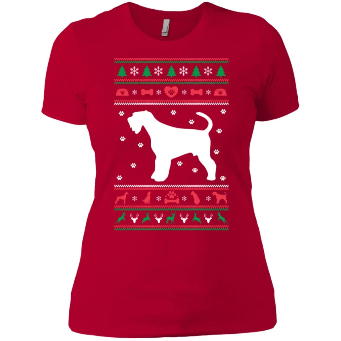 Christmas Airedale Dog Women T-Shirt