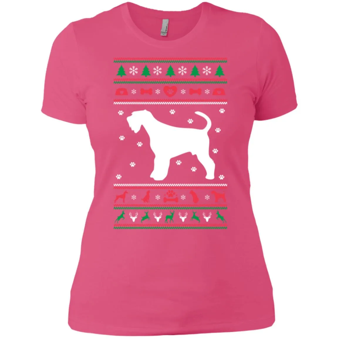 Christmas Airedale Dog Women T-Shirt
