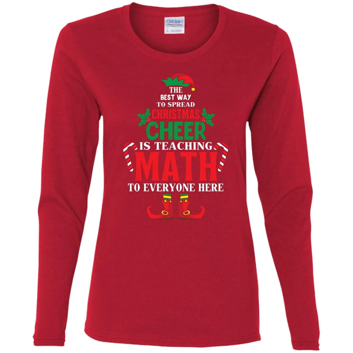 Christmas Cheer Is Teaching Math Women Long Sleeve Shirt