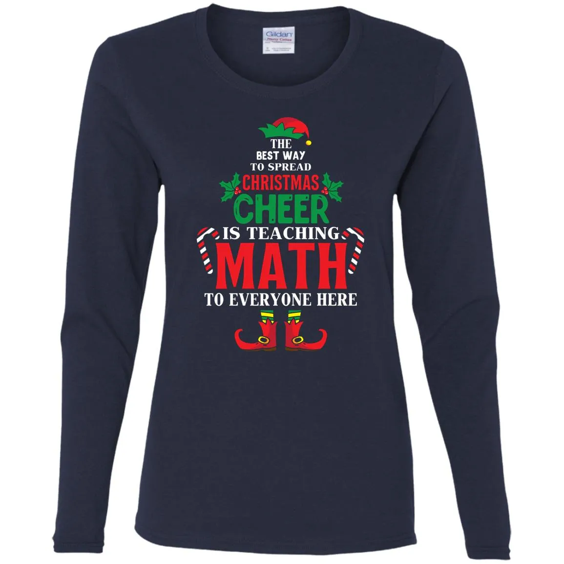 Christmas Cheer Is Teaching Math Women Long Sleeve Shirt