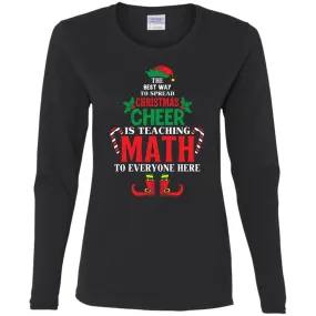 Christmas Cheer Is Teaching Math Women Long Sleeve Shirt