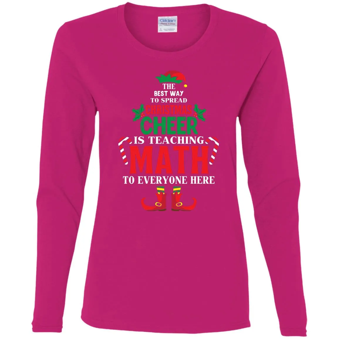 Christmas Cheer Is Teaching Math Women Long Sleeve Shirt