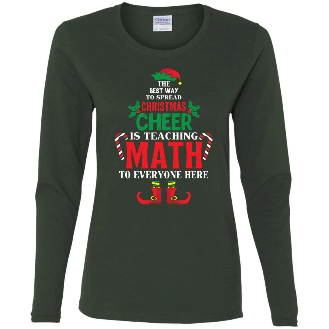 Christmas Cheer Is Teaching Math Women Long Sleeve Shirt