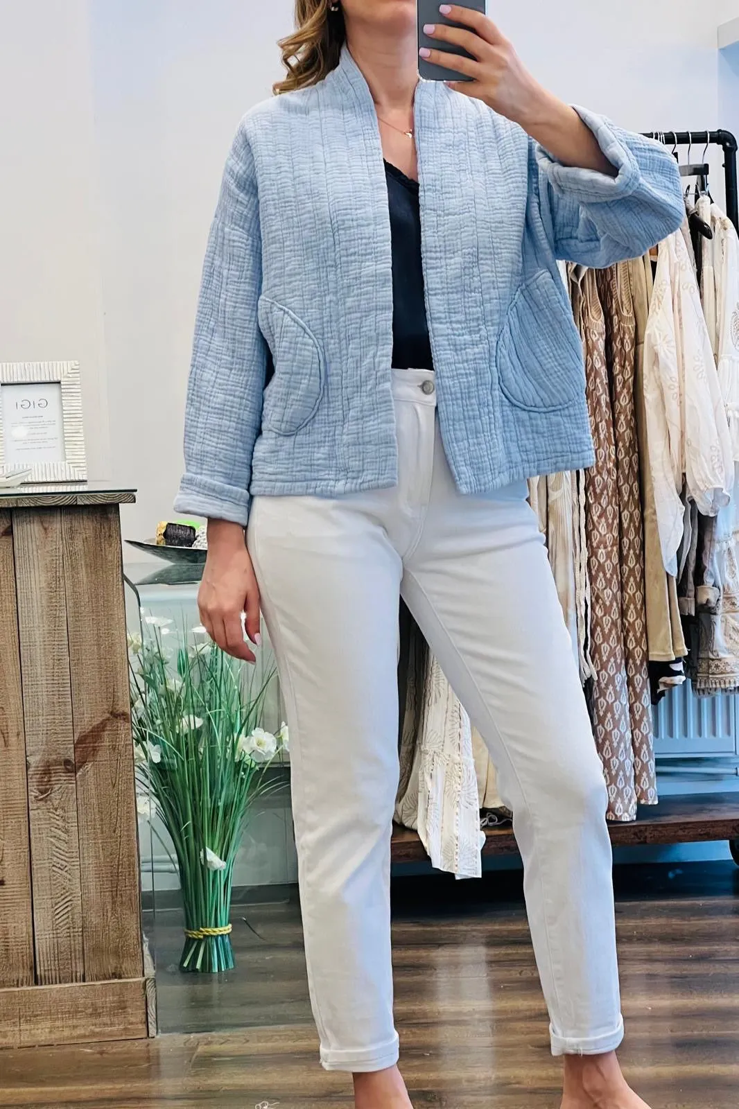 Cotton Kimono Jacket