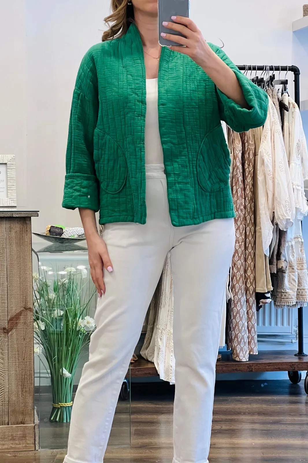 Cotton Kimono Jacket
