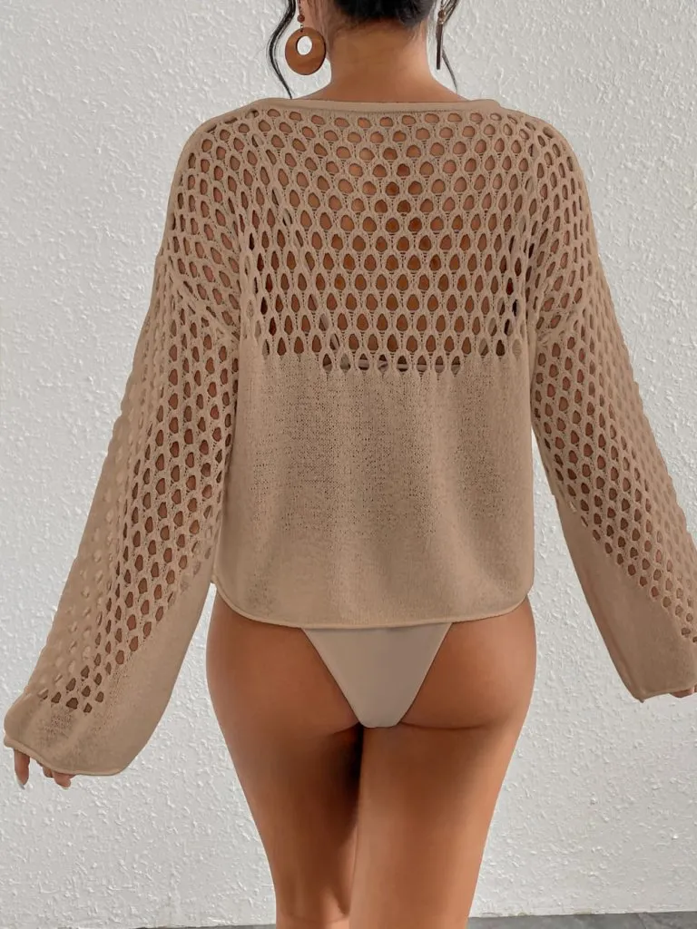 Crochet Swim Cover Up Women Vacation Summer