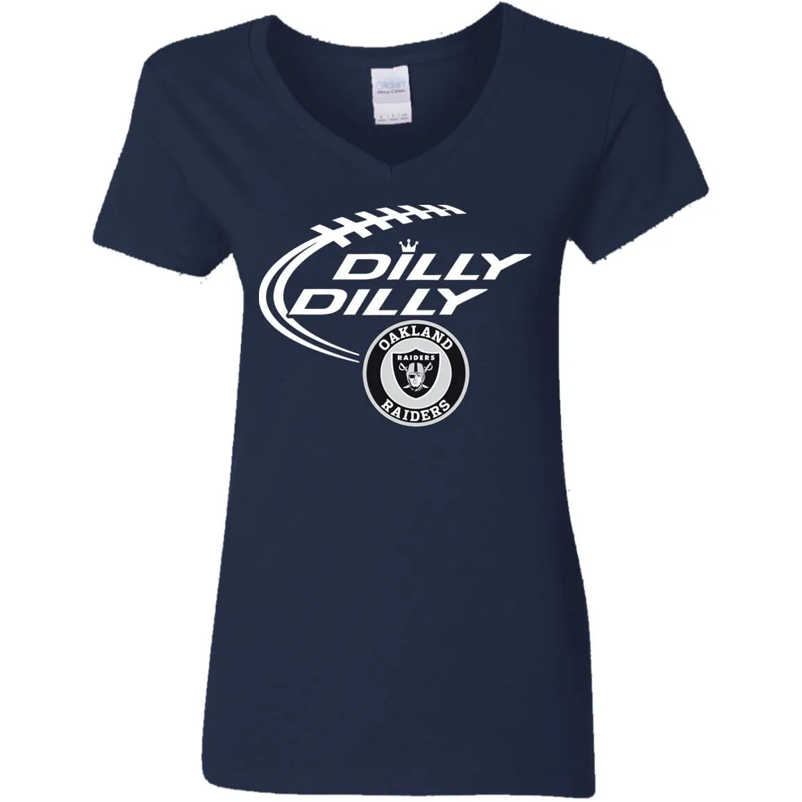 Dilly Dilly Oakland Raiders Nfl Football Women V-Neck T-Shirt