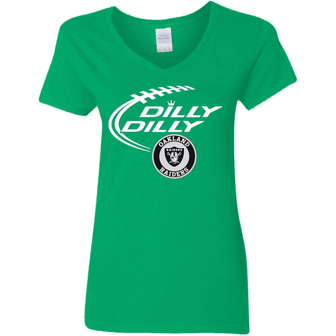 Dilly Dilly Oakland Raiders Nfl Football Women V-Neck T-Shirt