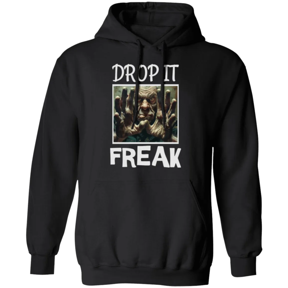 Drop It Freak Pullover Hoodie in Dark Colors