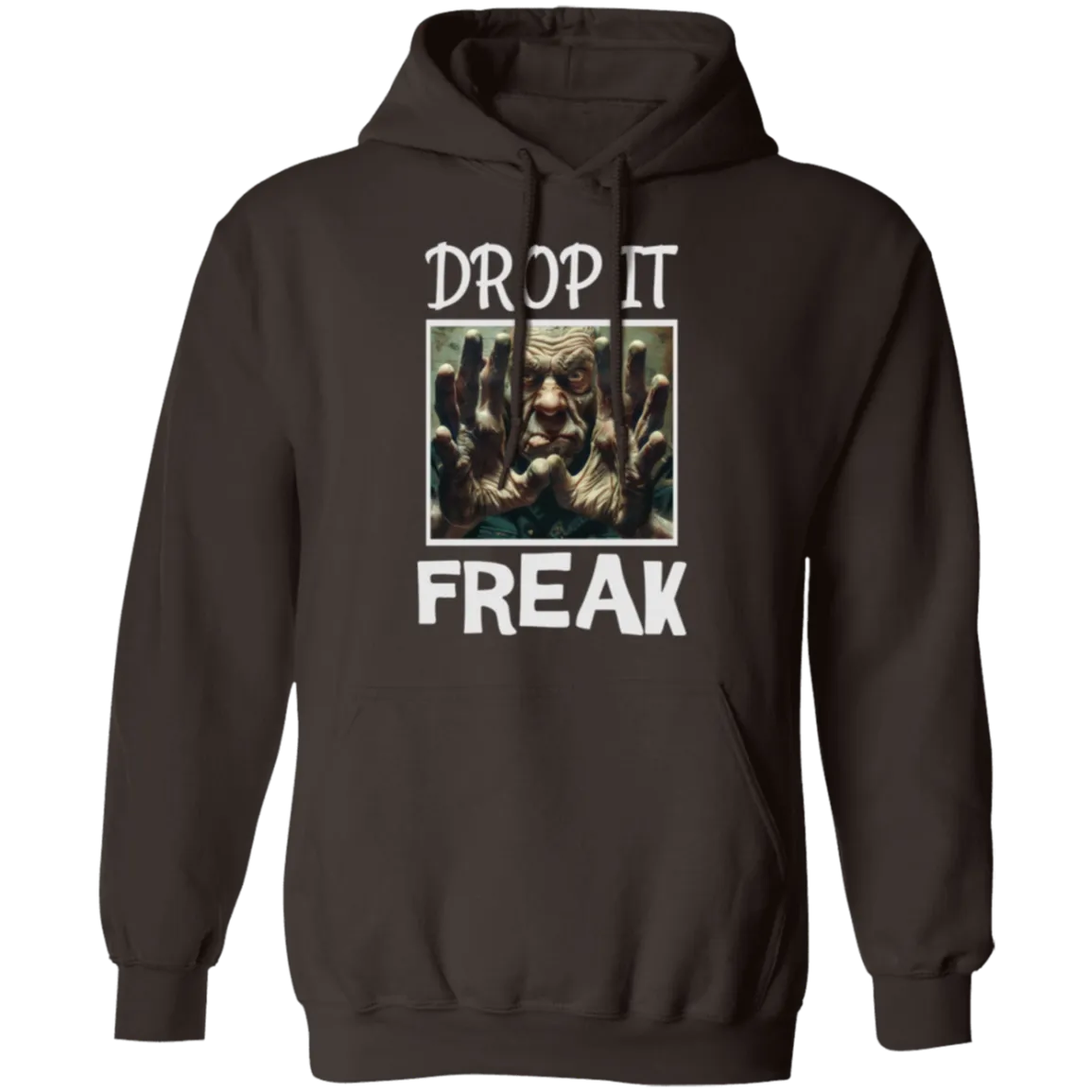 Drop It Freak Pullover Hoodie in Dark Colors