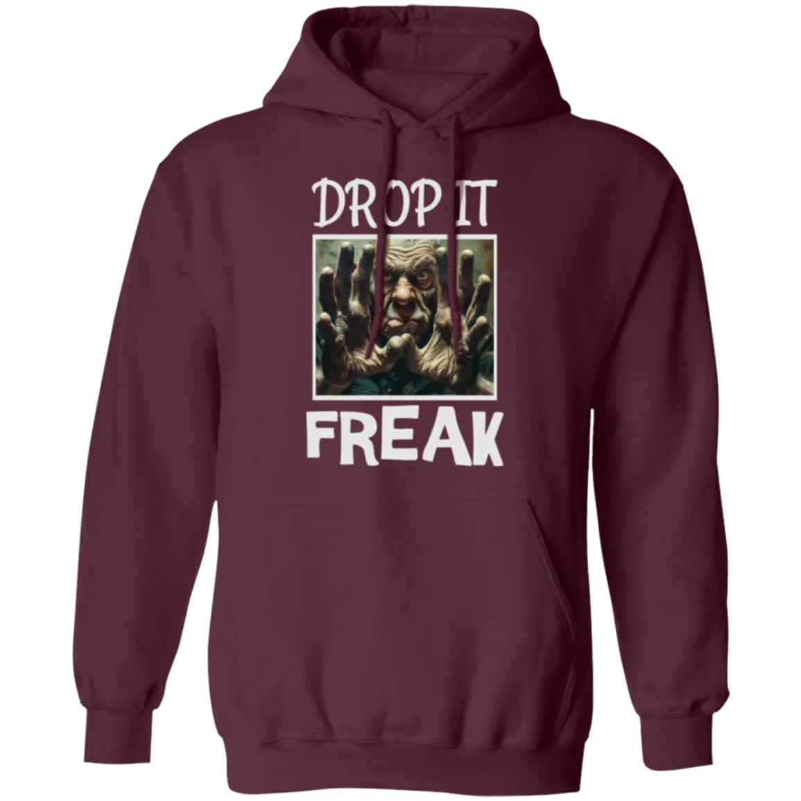 Drop It Freak Pullover Hoodie in Dark Colors
