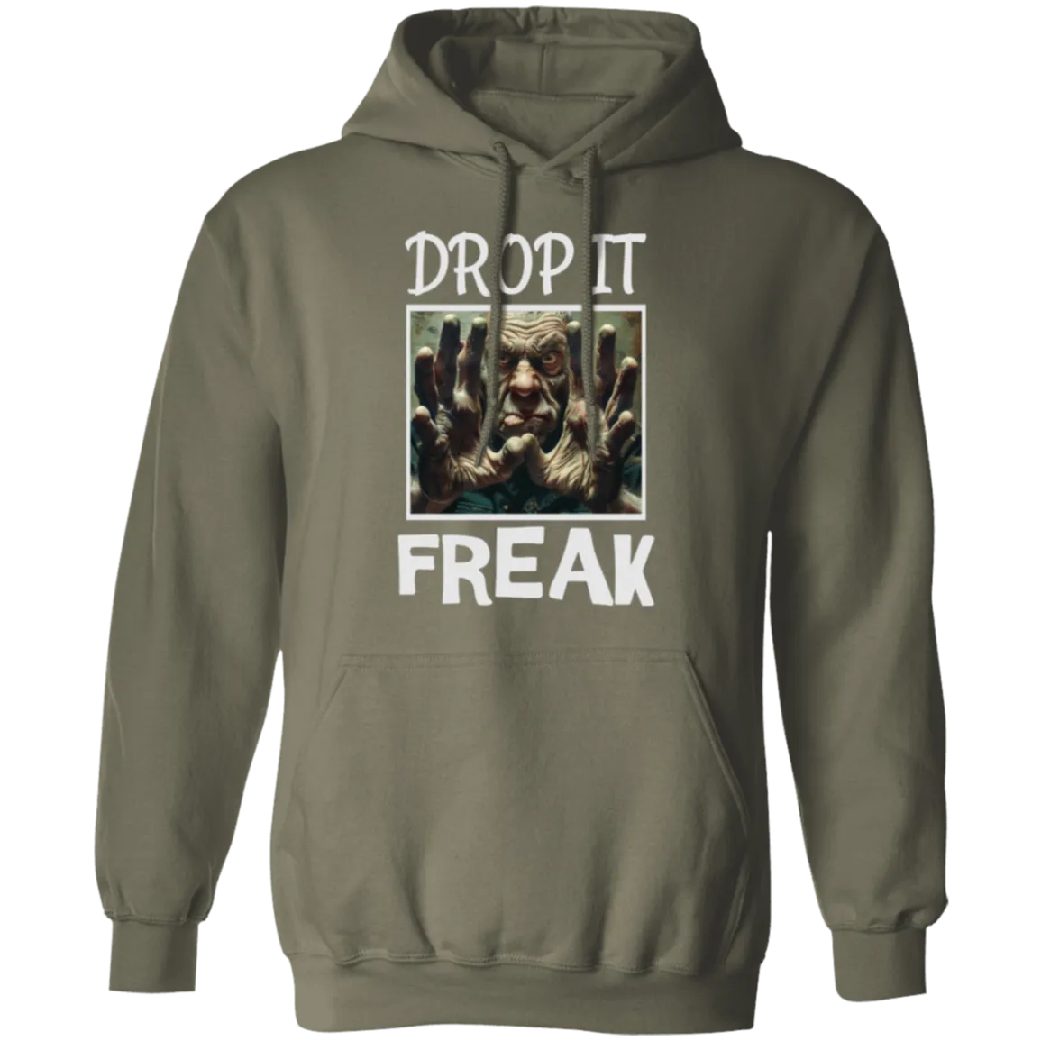 Drop It Freak Pullover Hoodie in Dark Colors