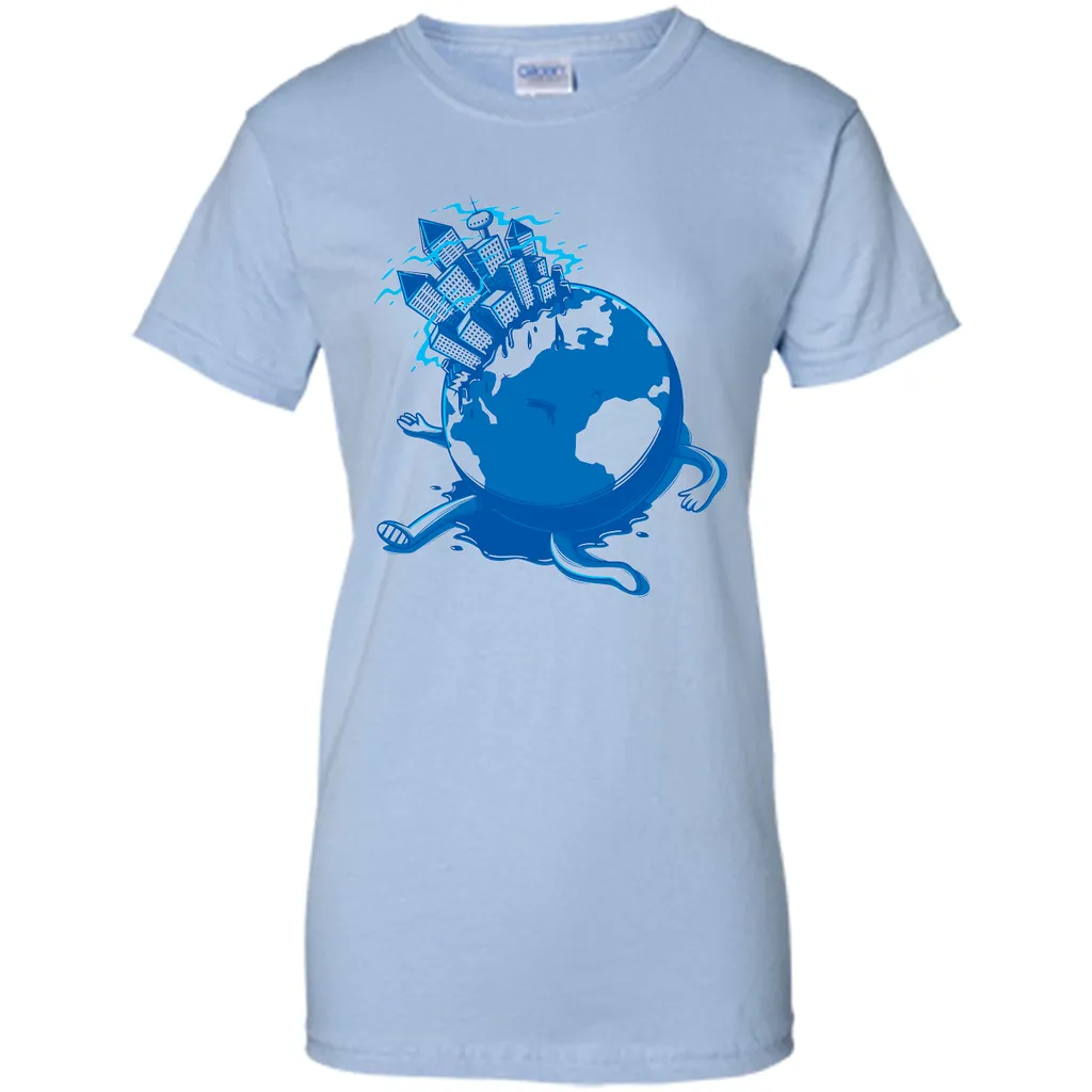 Dying planet-Cartoon graphic T-Shirt