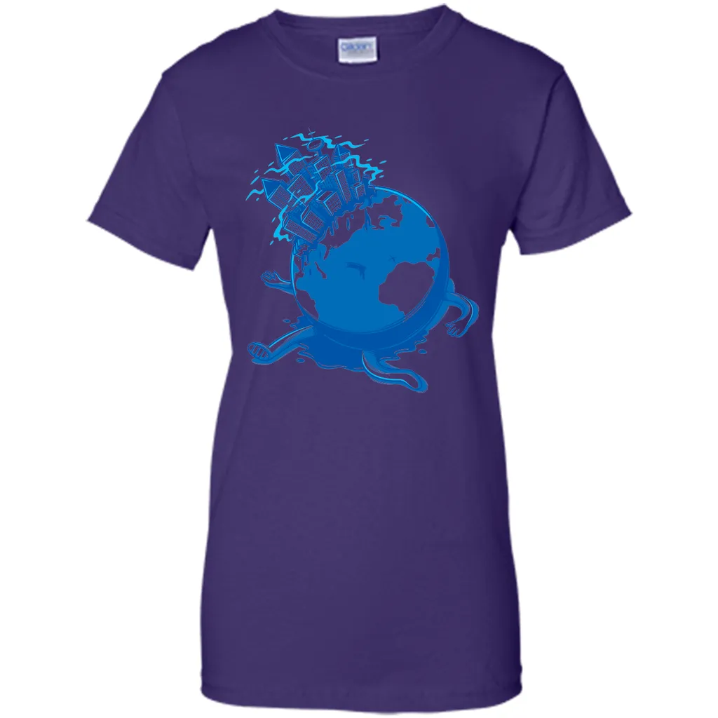 Dying planet-Cartoon graphic T-Shirt