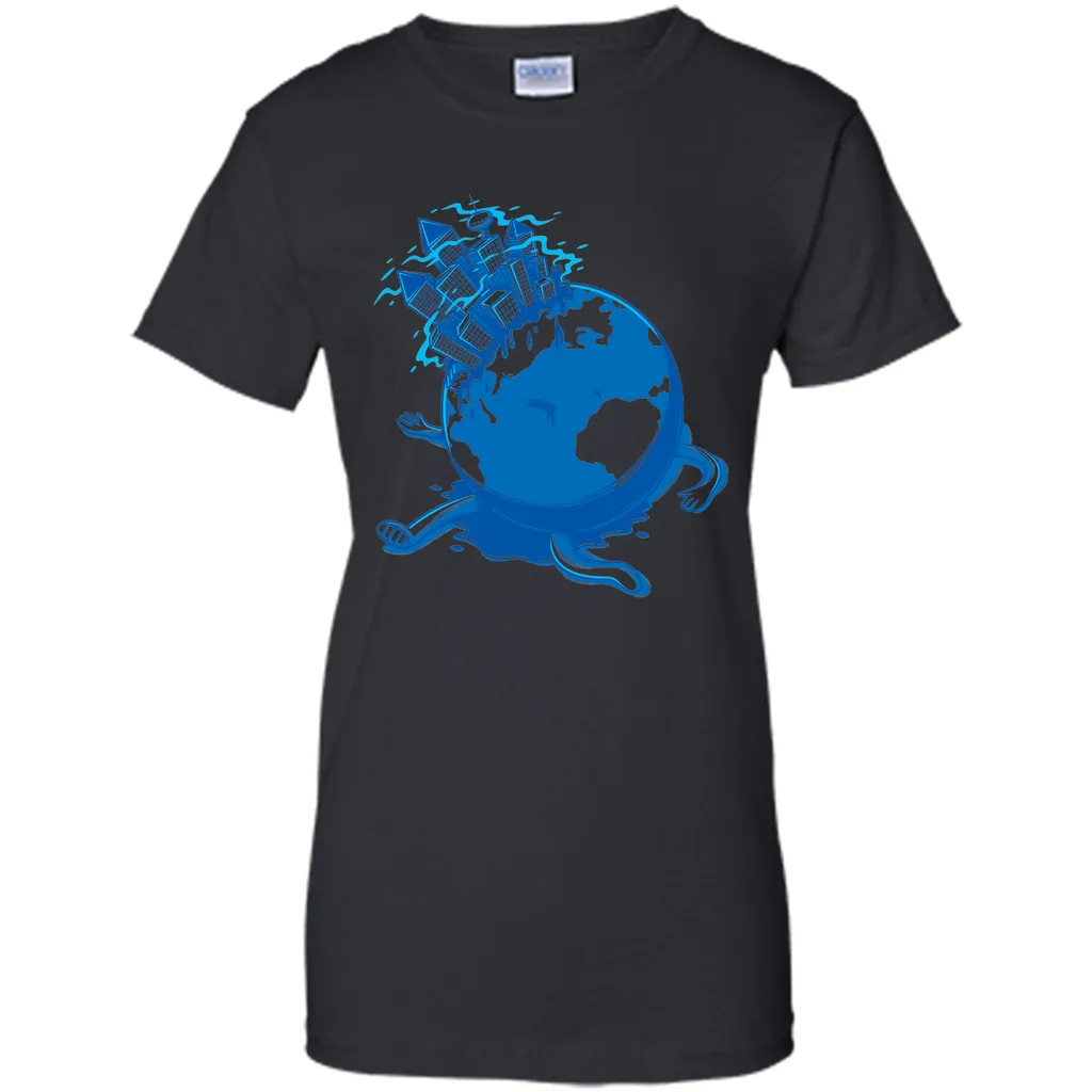 Dying planet-Cartoon graphic T-Shirt